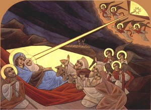 Coptic Nativity icon